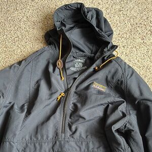 L.L. Bean black anorak Hooded Jacket